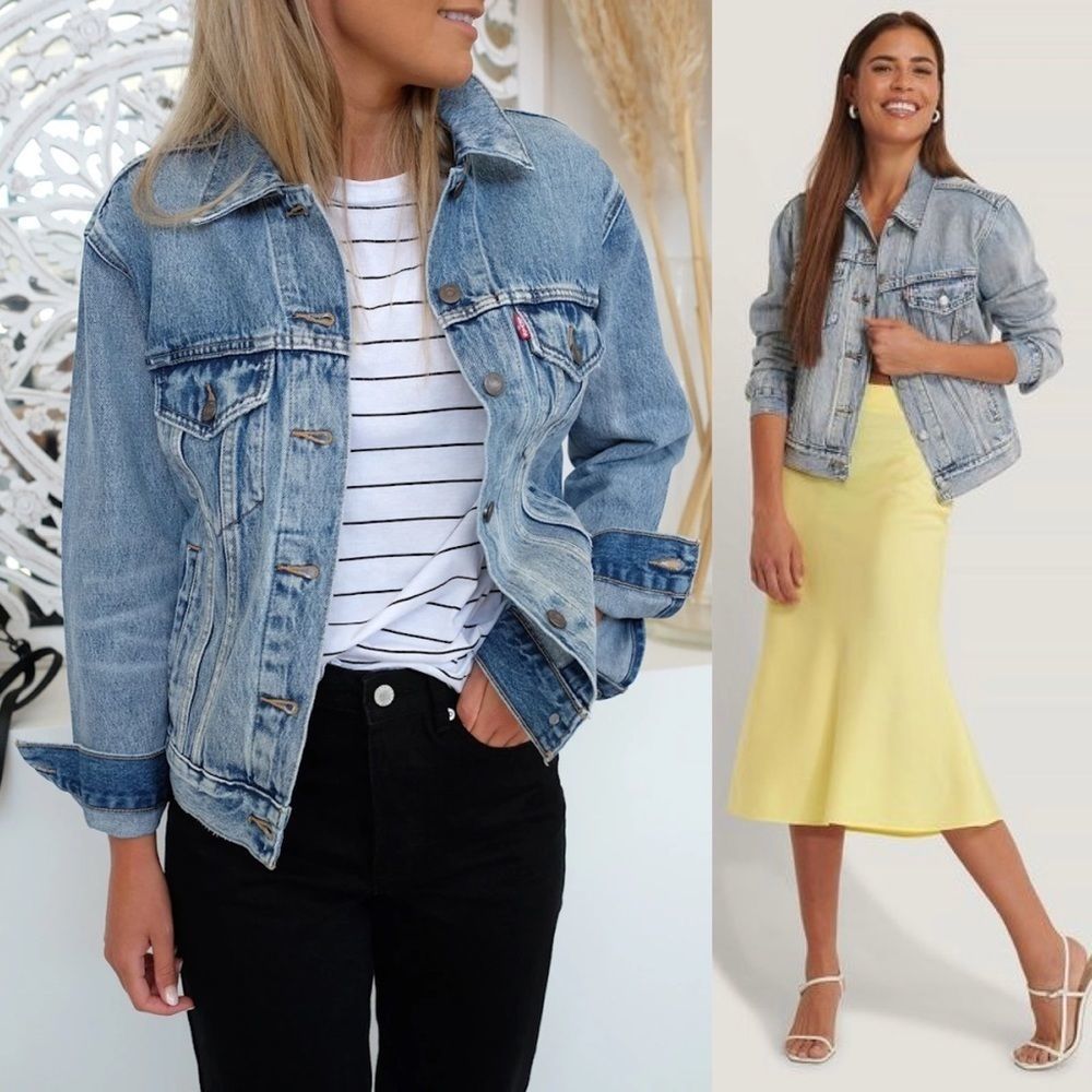 NWT Levi's Ex-Boyfriend Trucker Jean Jacket - Picture 5 of 16